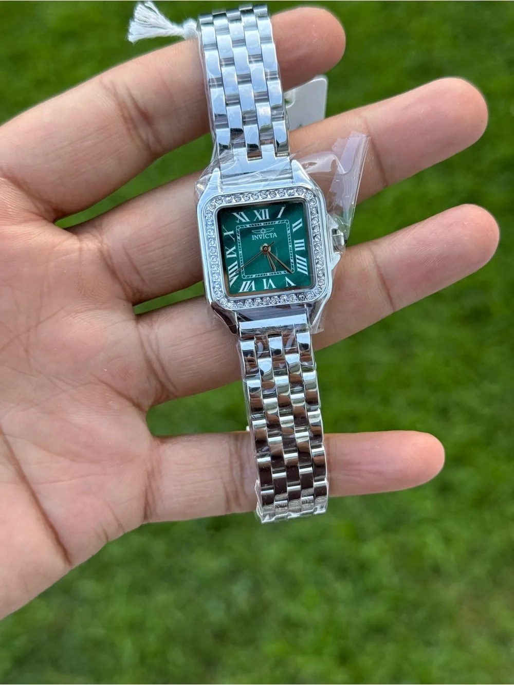 Invicta Celestial green dial with diamond bezel Womens Watch